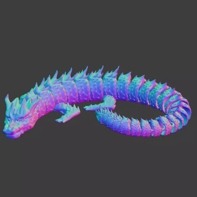 Articulated Sea Dragon 3D print model_0