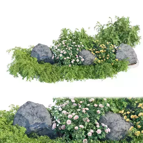 garden plants collection vol 57 3D model