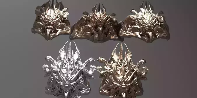 Dragon lineage Belt mask design 4 designs  3D model