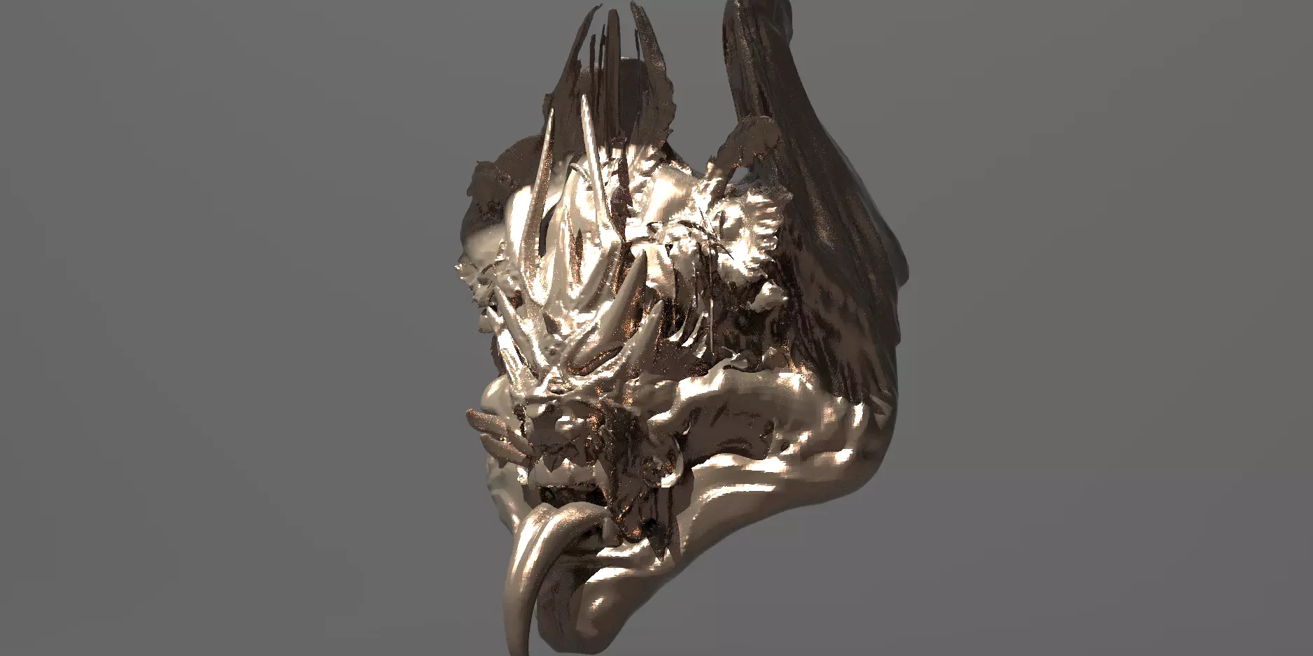 Dragon lineage mask  3D model_0