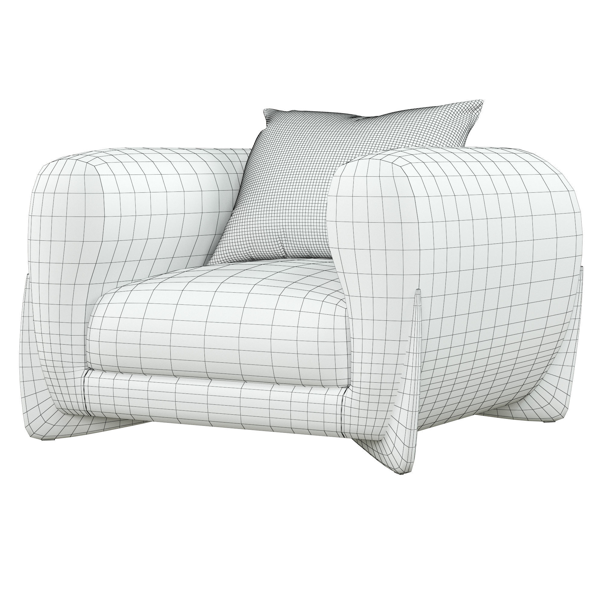 SOFTBAY lounge chair - person 3D model_3