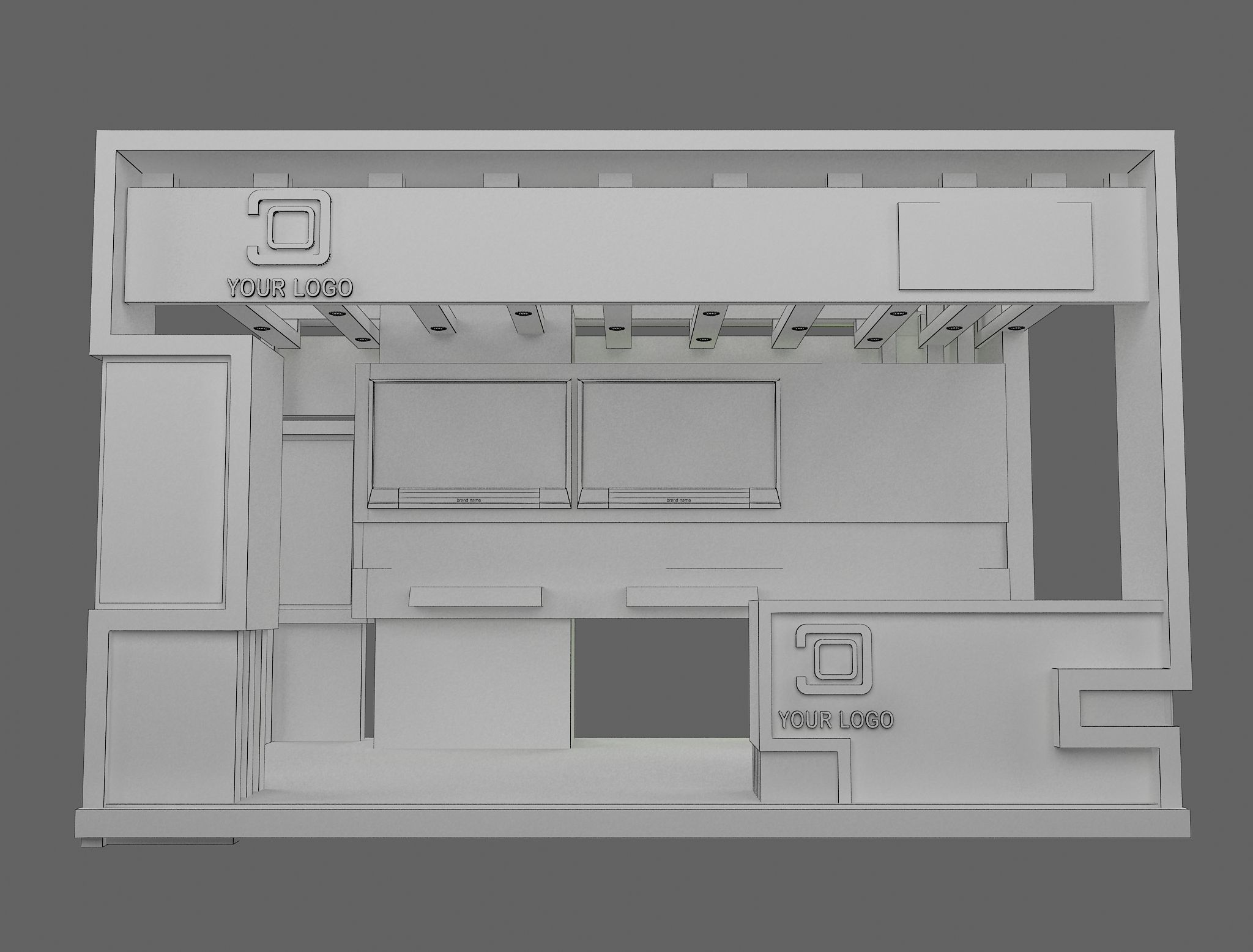 Booth Exhibition Stand a441a 3D model_5