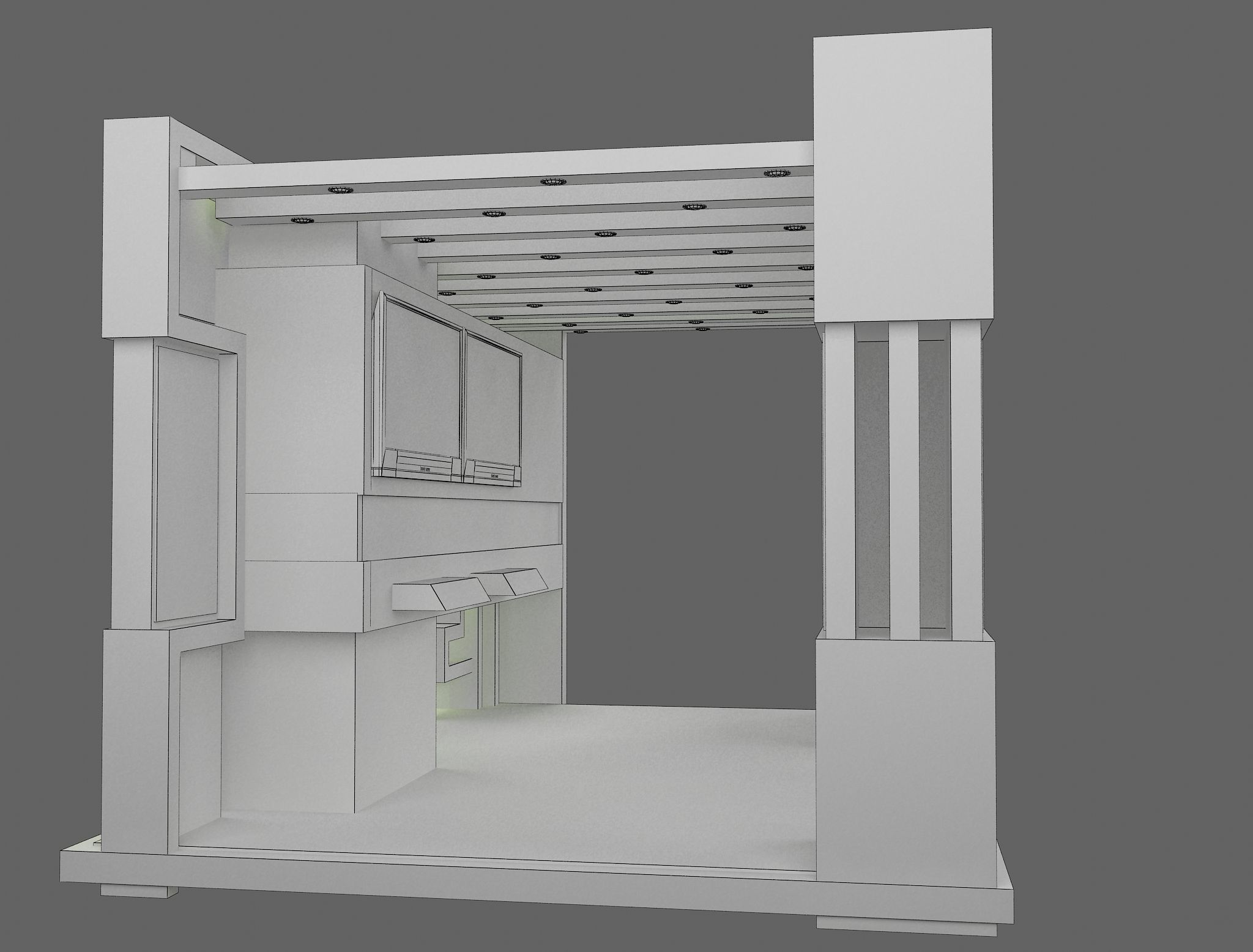 Booth Exhibition Stand a441a 3D model_11