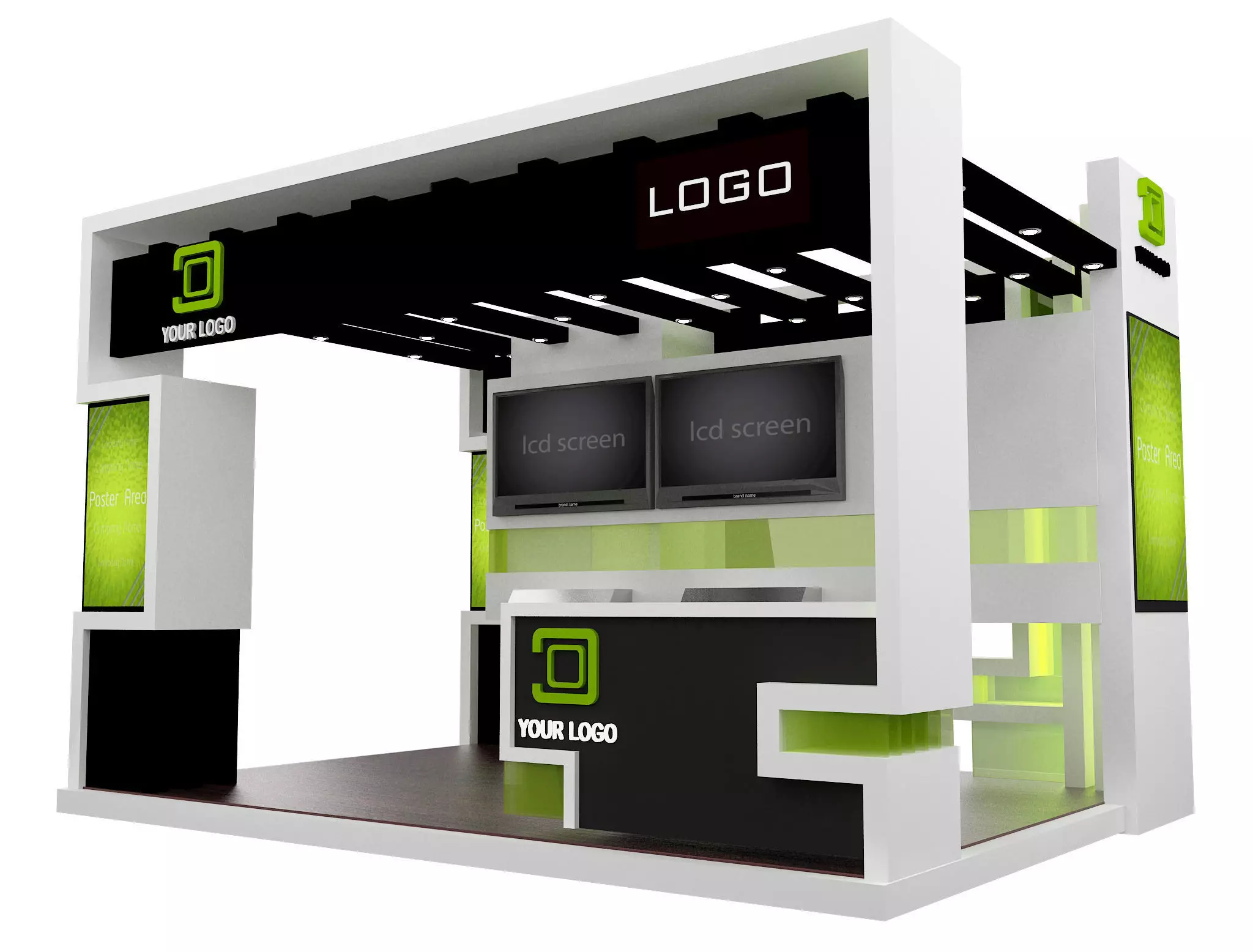 Booth Exhibition Stand a441a 3D model_0