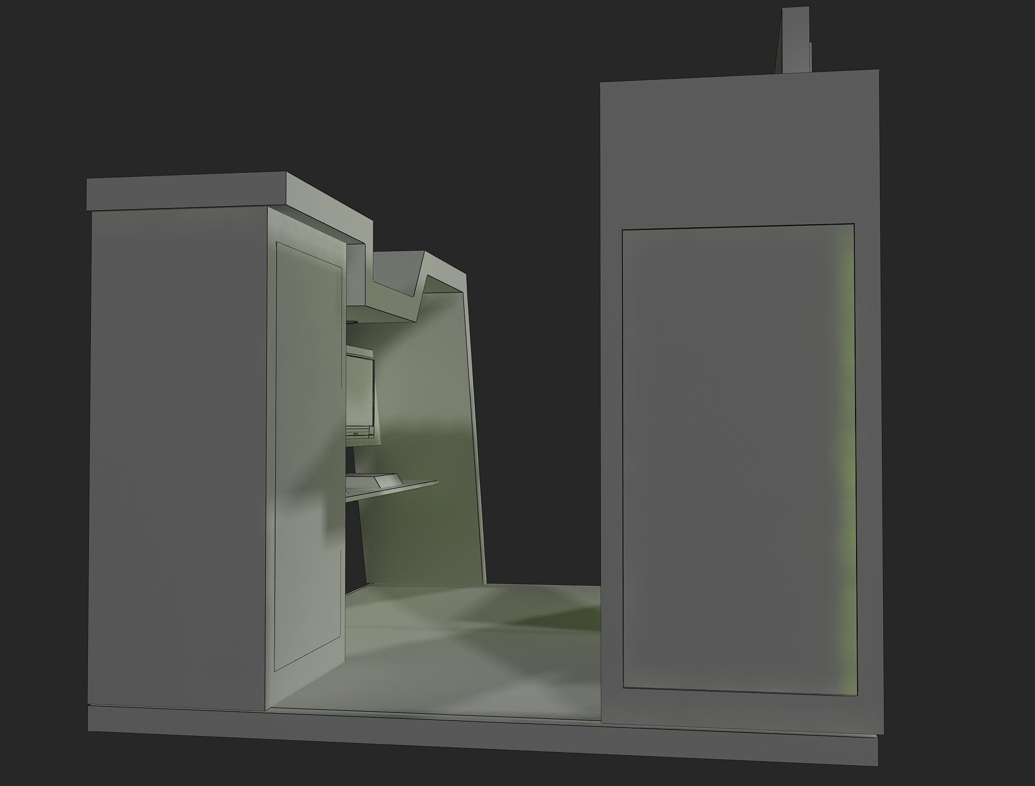 Booth Exhibition Stand a441b 3D model_11