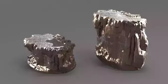 Dragon rocks stand base 2 designs 3D