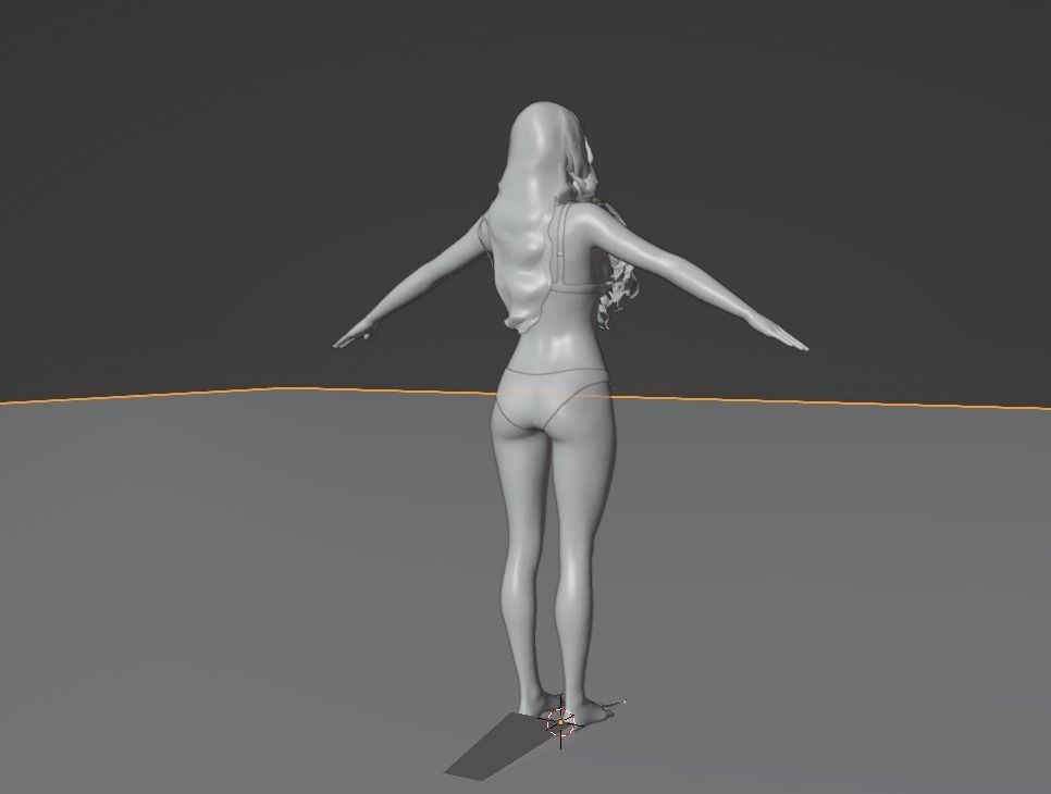 Realistic Female Character-2 3D model_6
