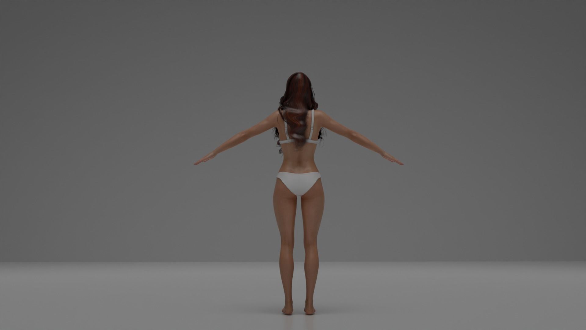 Realistic Female Character-2 3D model_2