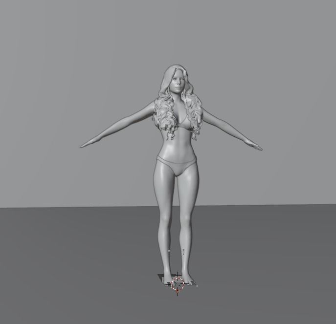 Realistic Female Character-2 3D model_4