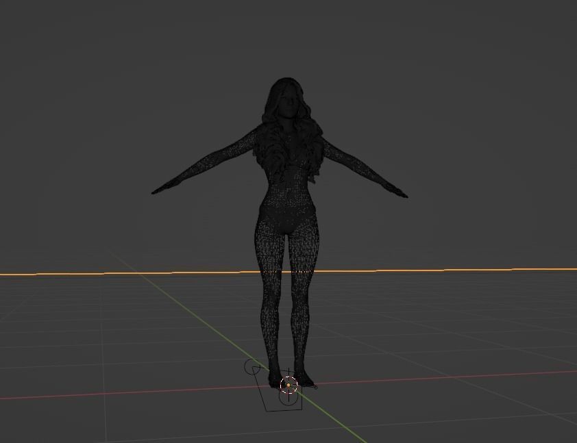 Realistic Female Character-2 3D model_5