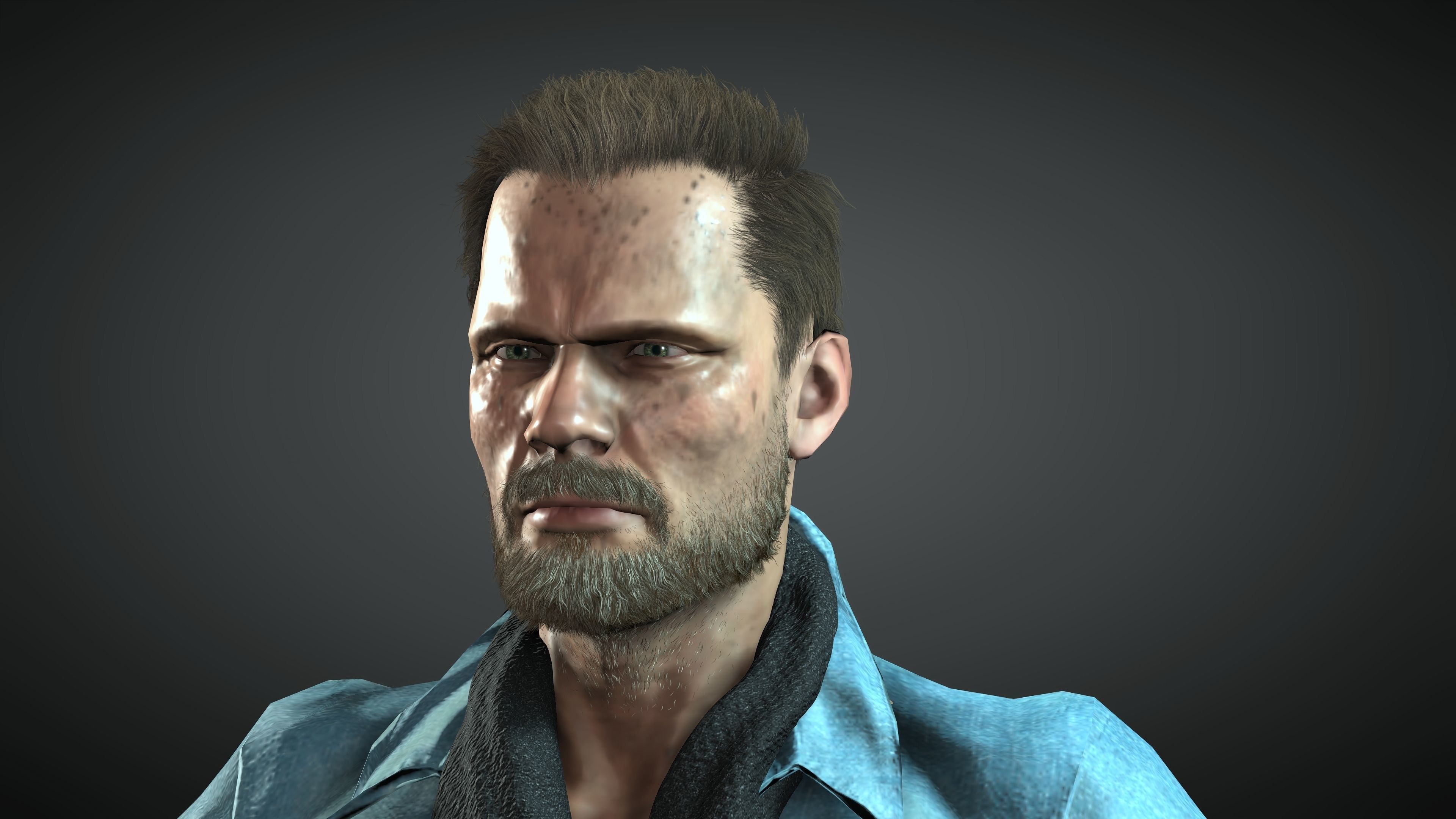 The Cowboy Low-poly 3D model_2