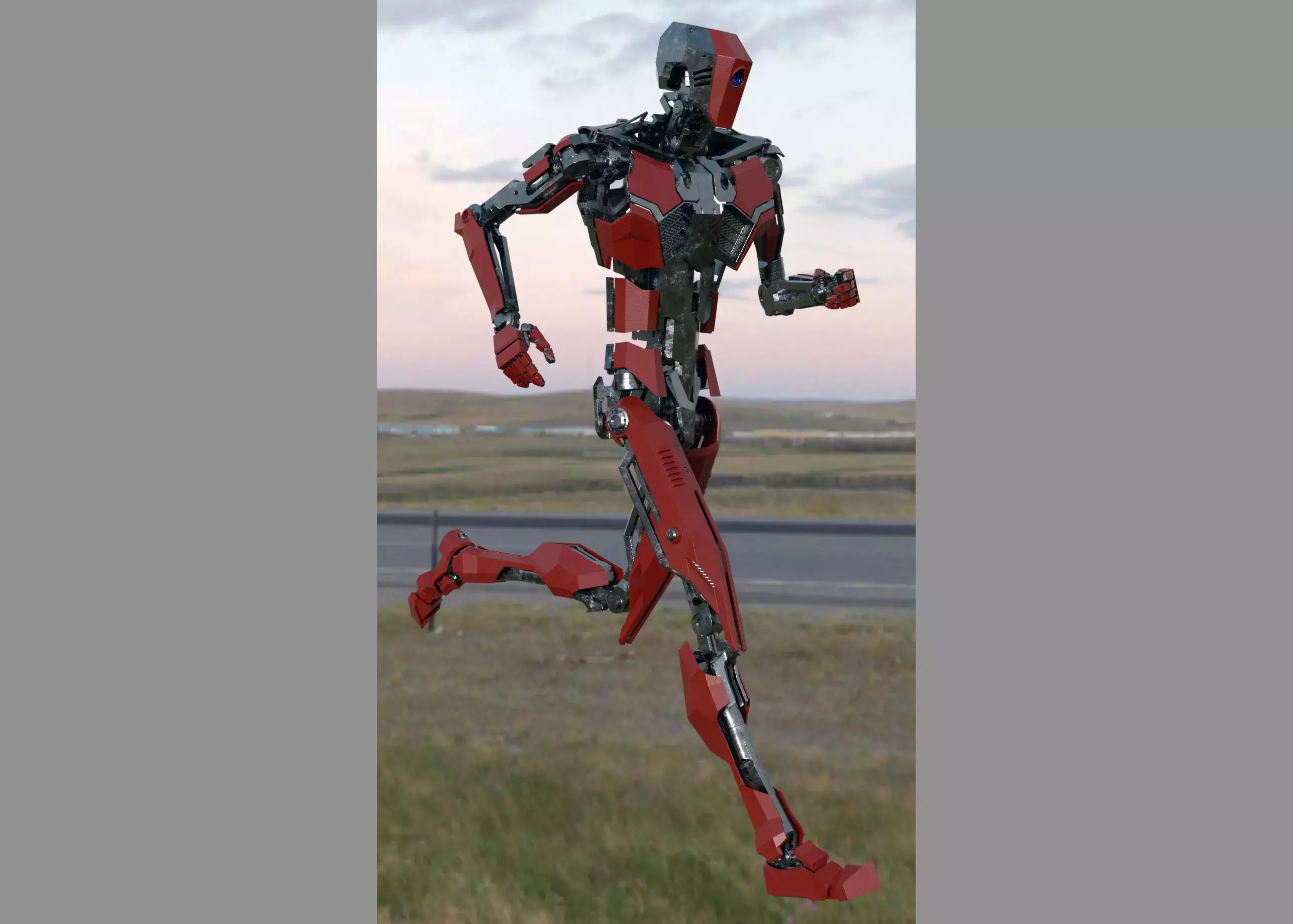 Redbot Animation Animated Red Robot 3D model animated rigged | CGTrader