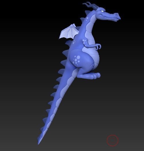 Drakon Stylized Low-poly 3D model_2