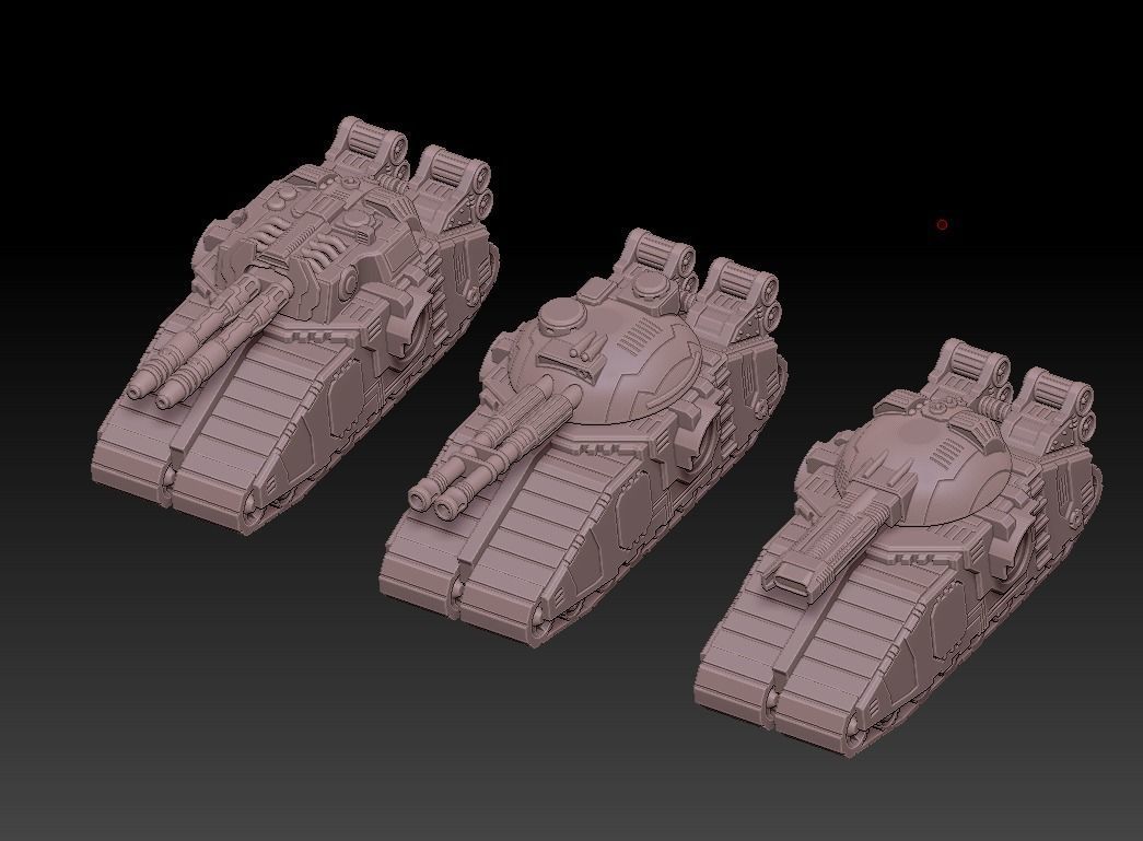 Custom TANK SET FOR table battlegames 3D print model_7