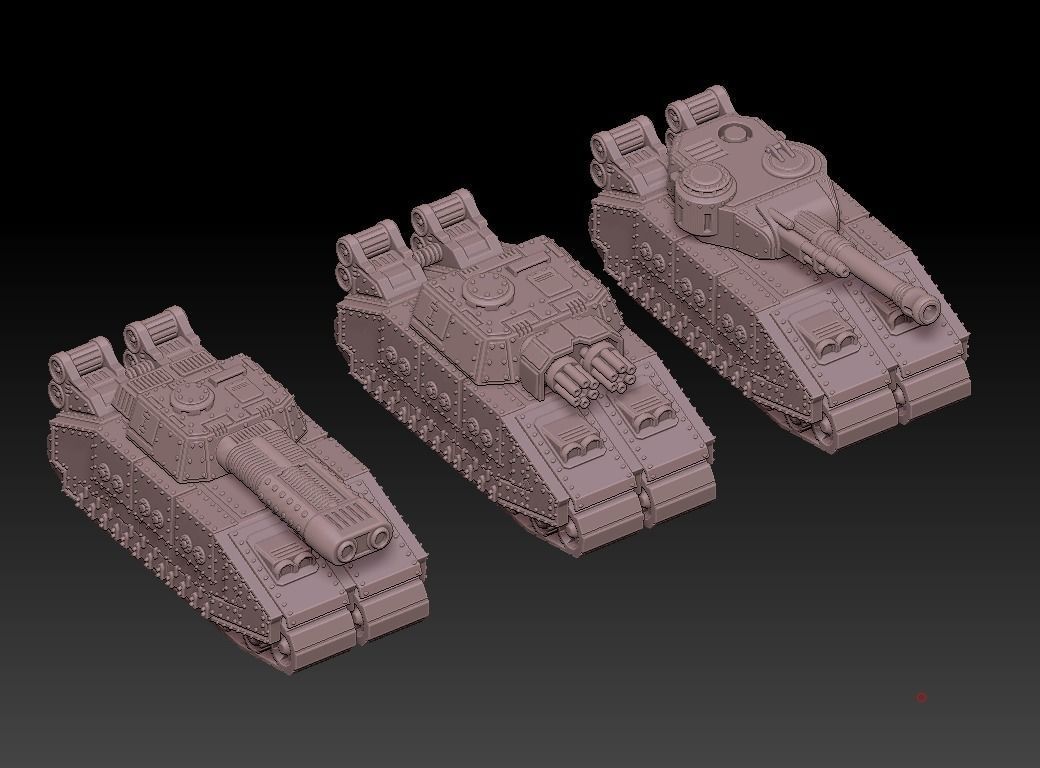 Custom TANK SET FOR table battlegames 3D print model_8