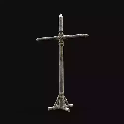 CHRIST CROSS BIBLICAL JESUS GOD SYMBOL WOODEN TORMENT DEVICE