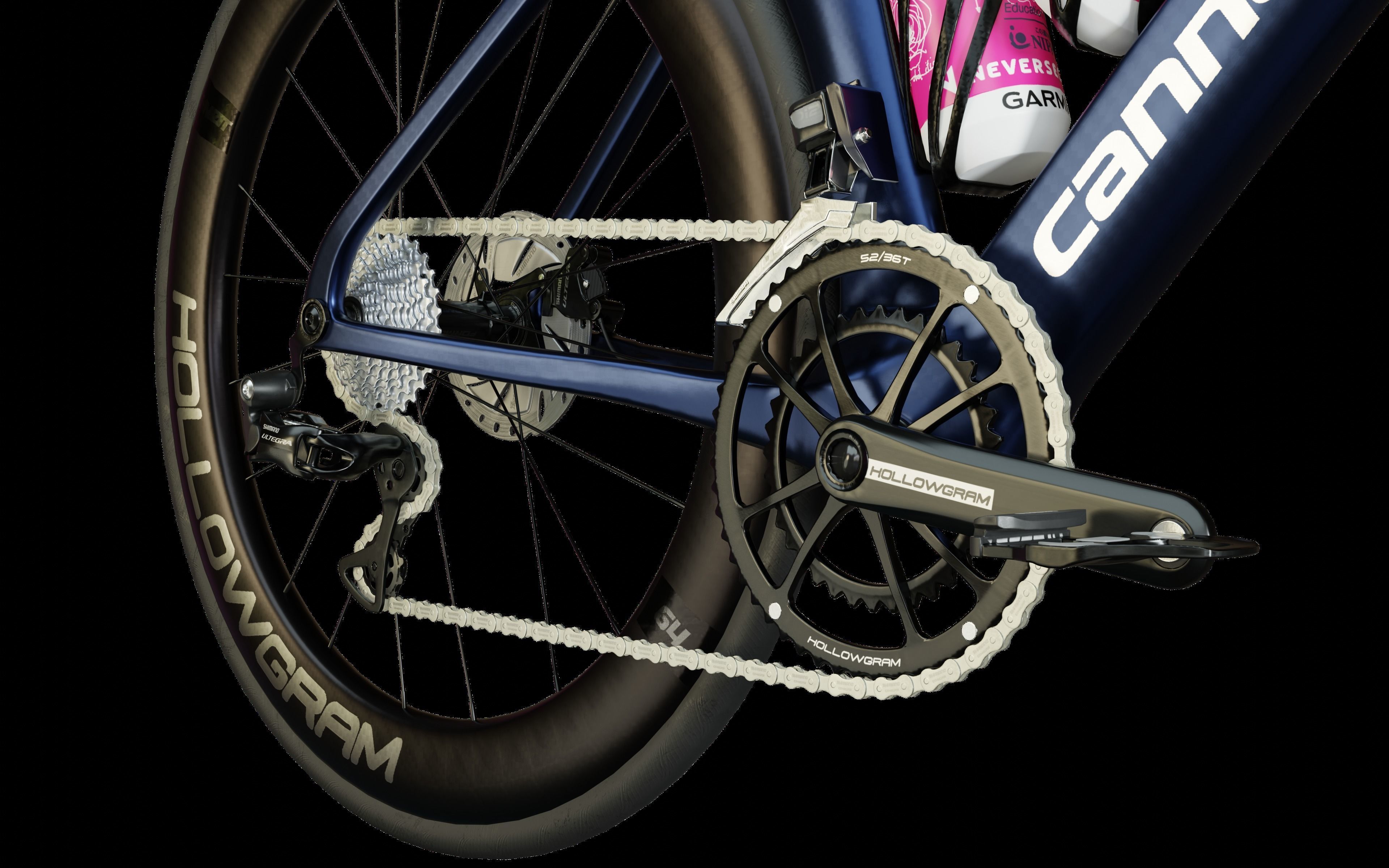 Cannondale SystemSix Roadbike Low-poly 3D model_23