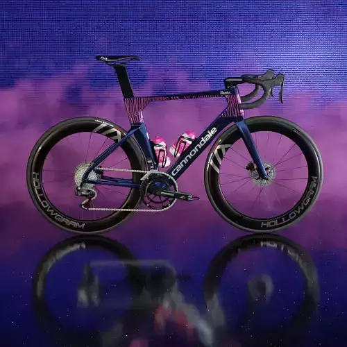 Cannondale SystemSix Roadbike Low-poly 3D model