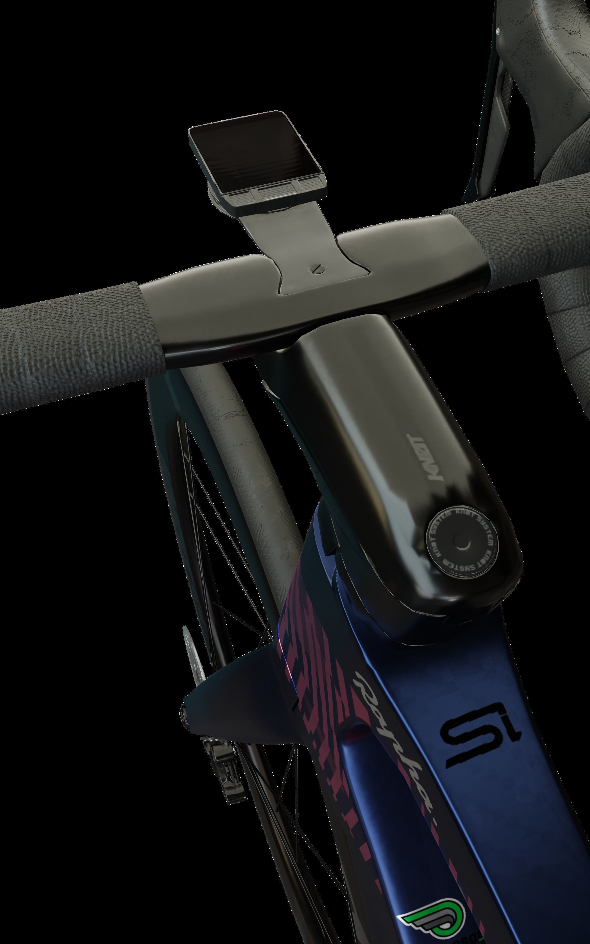 Cannondale SystemSix Roadbike Low-poly 3D model_9