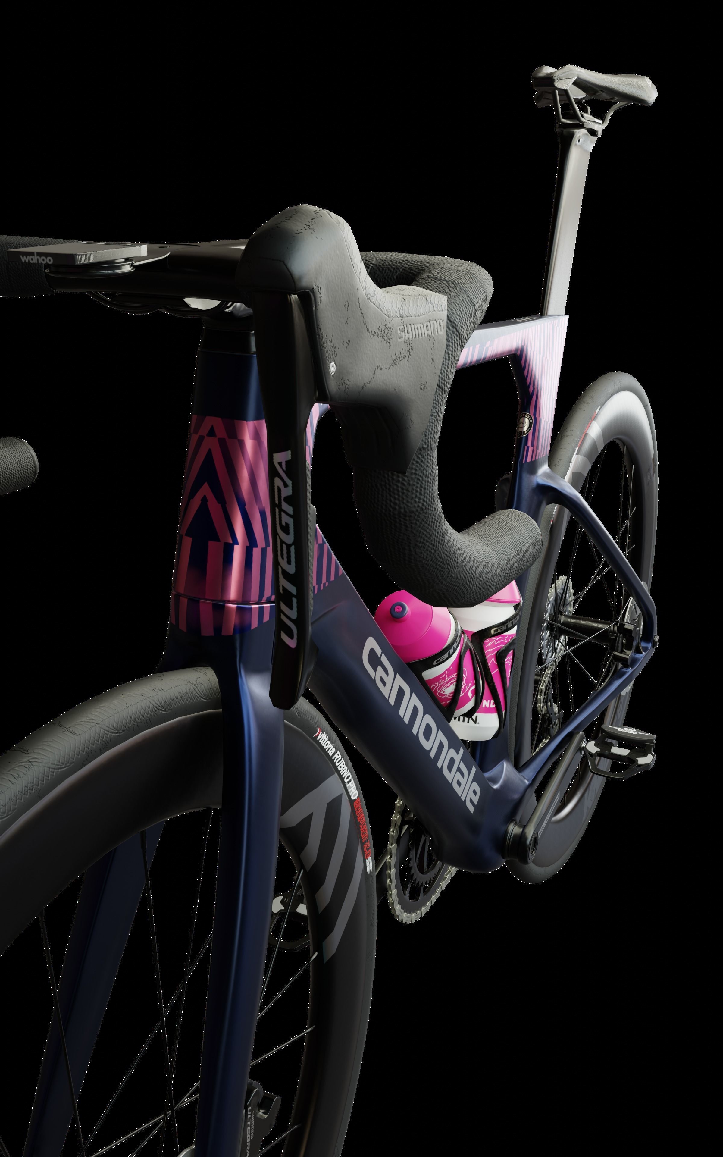 Cannondale SystemSix Roadbike Low-poly 3D model_8