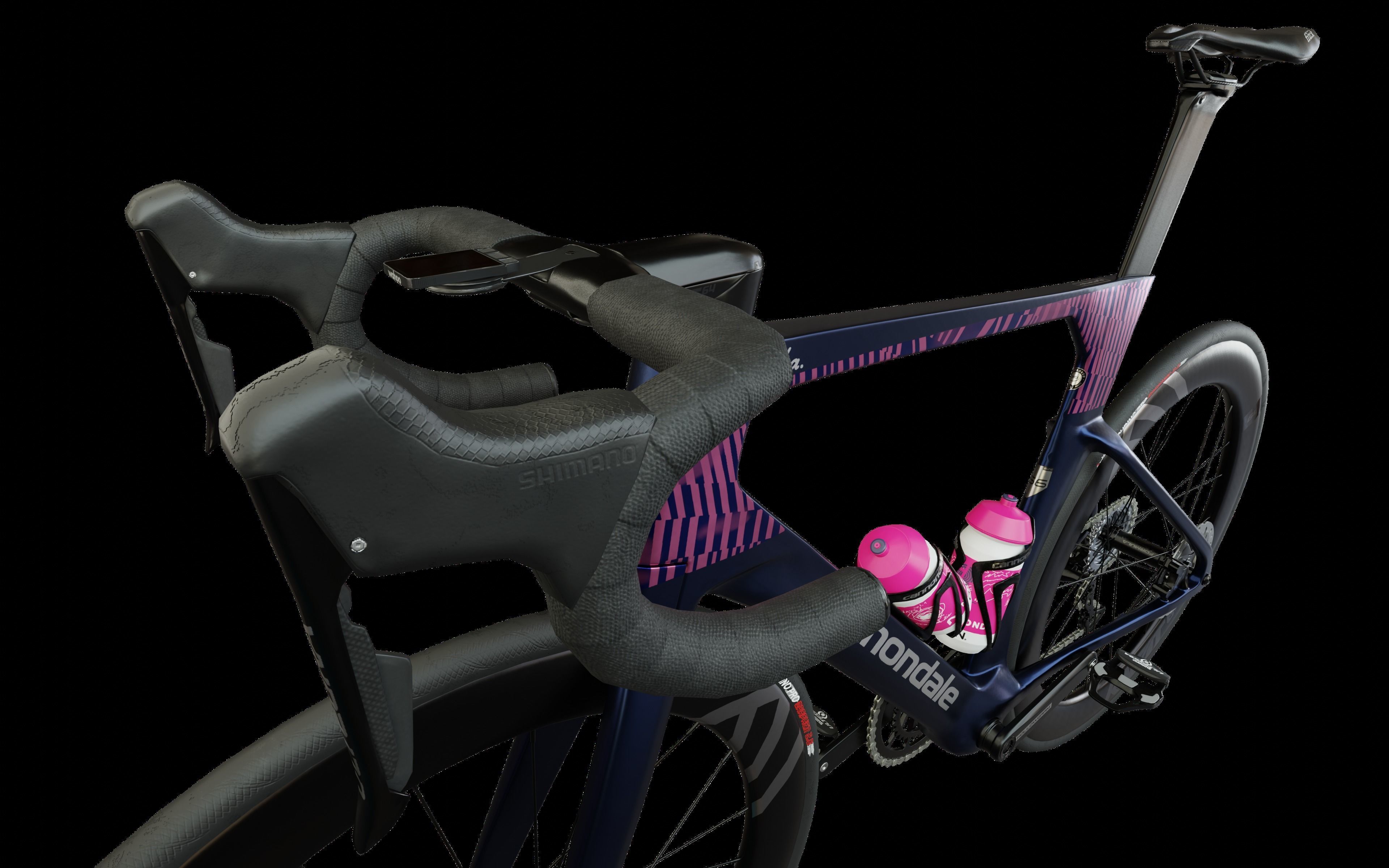 Cannondale SystemSix Roadbike Low-poly 3D model_13