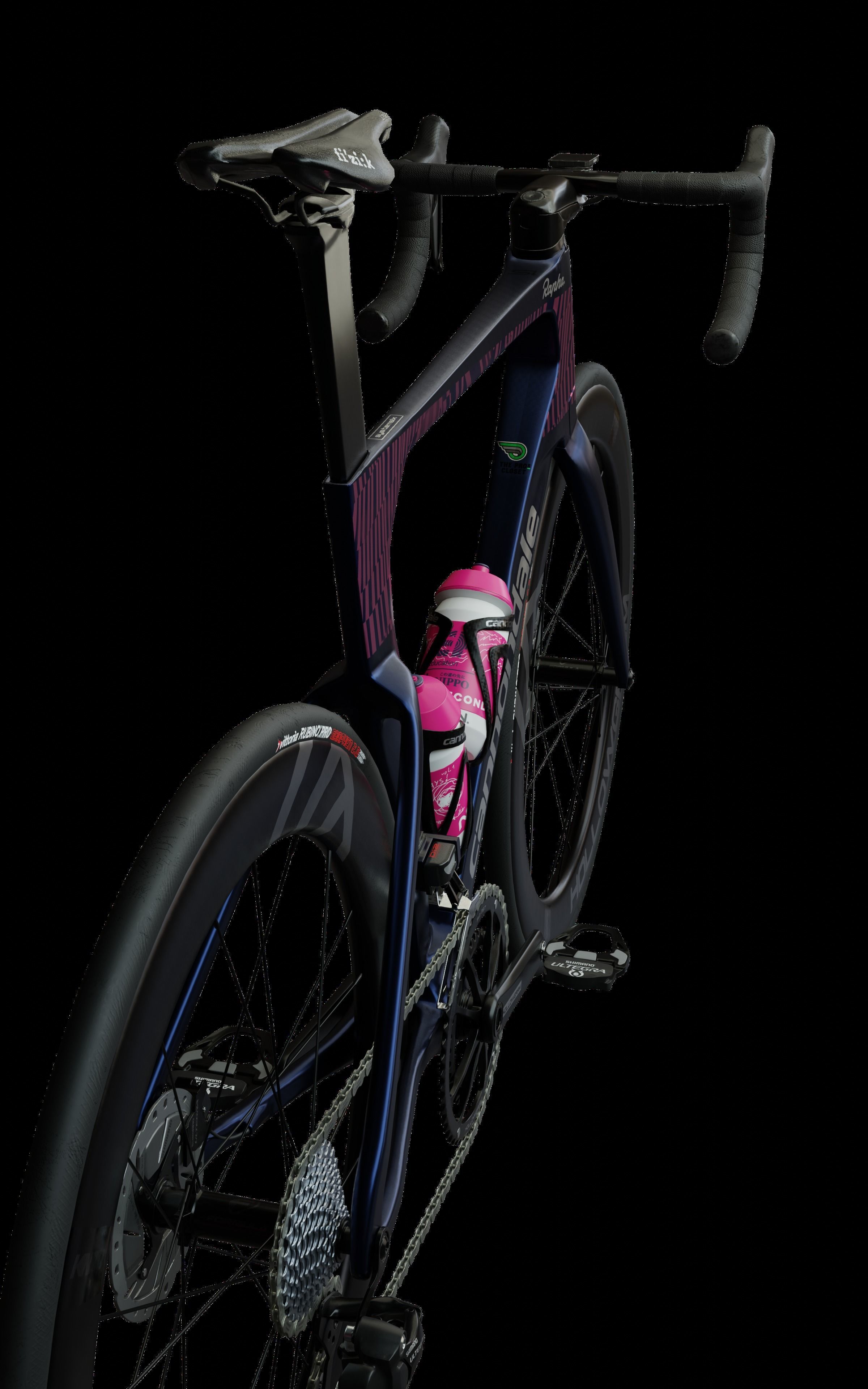 Cannondale SystemSix Roadbike Low-poly 3D model_4