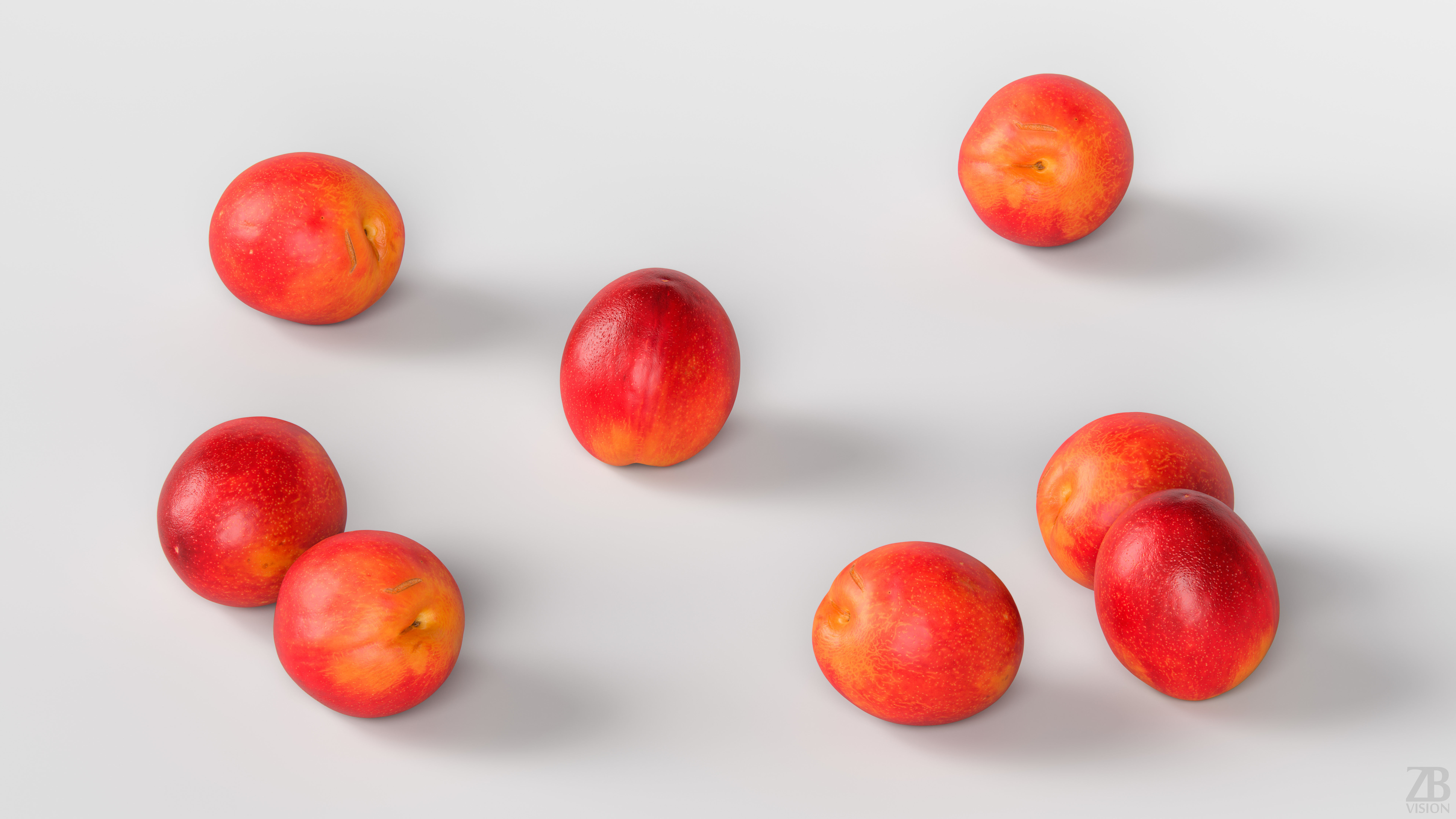 Plum 3D model_2
