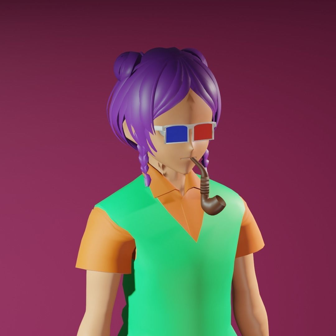 3d NFT Characters - Series XIV Low-poly 3D model_3