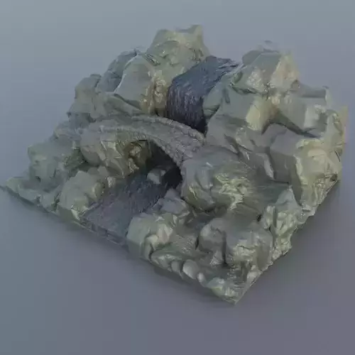 Waterfall Bridge Tabletop Terrain 28 mm