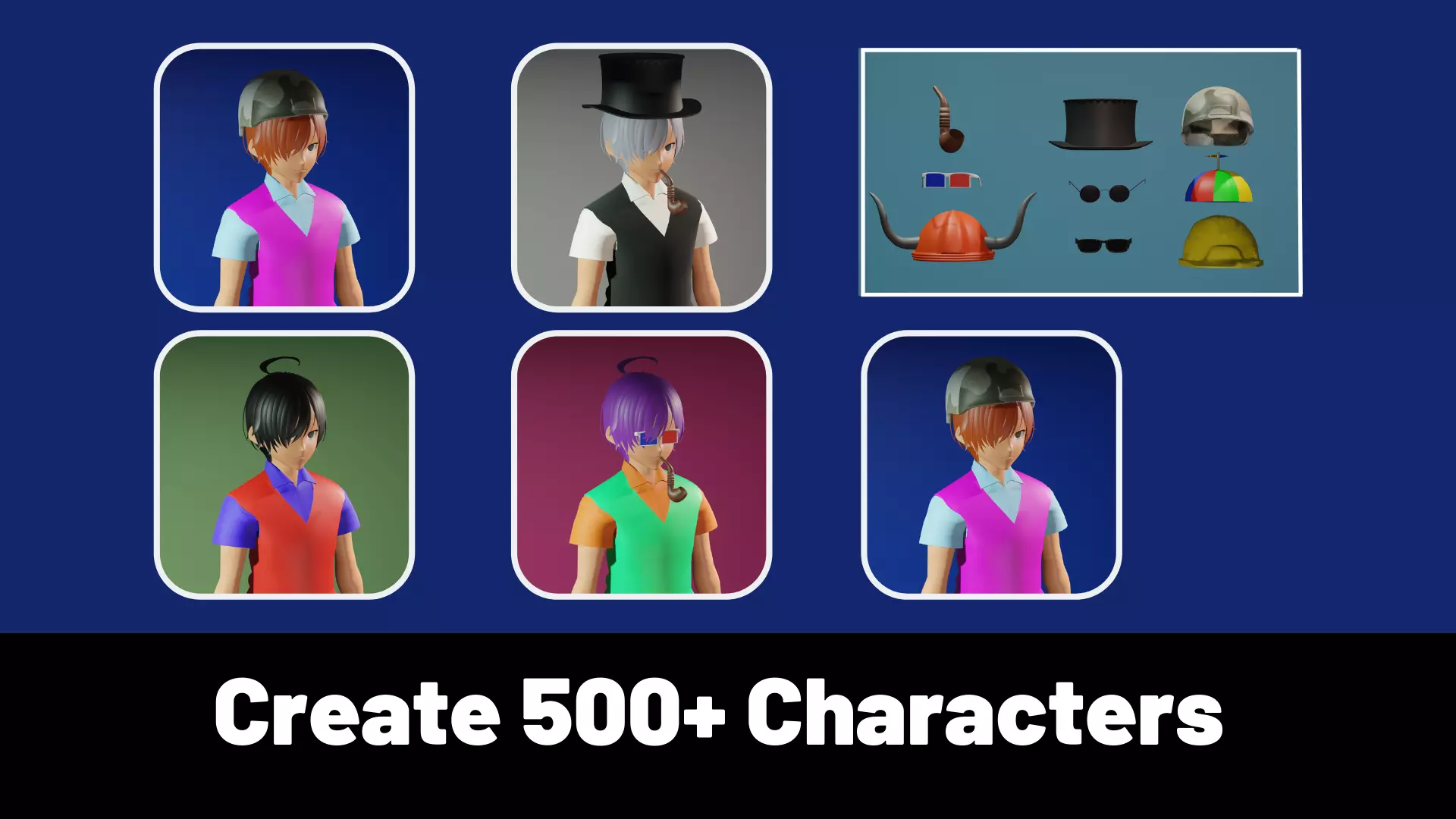 3d NFT Characters - Series XVI Low-poly 3D model