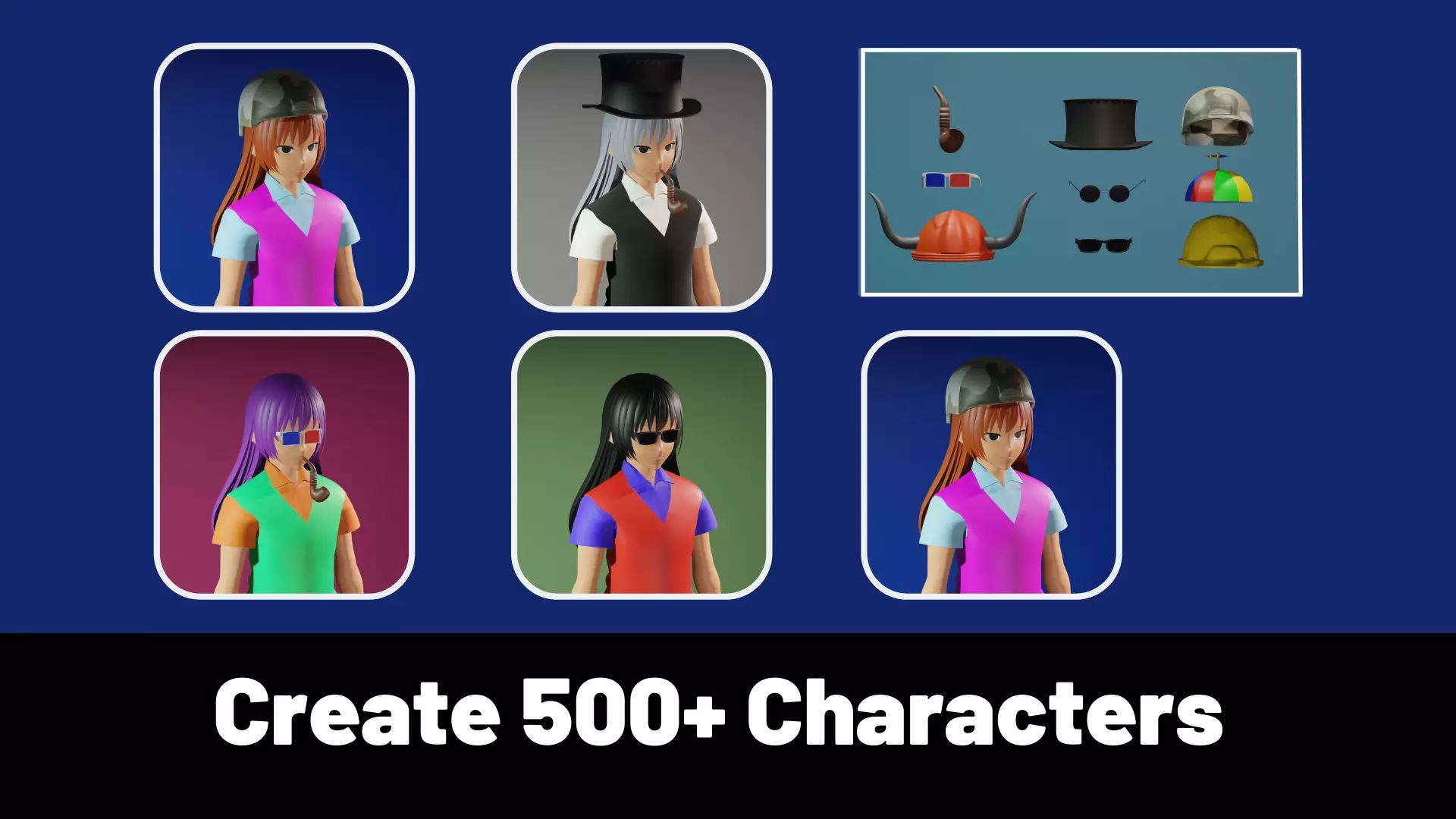 3d NFT Characters - Series XVII Low-poly 3D model_0