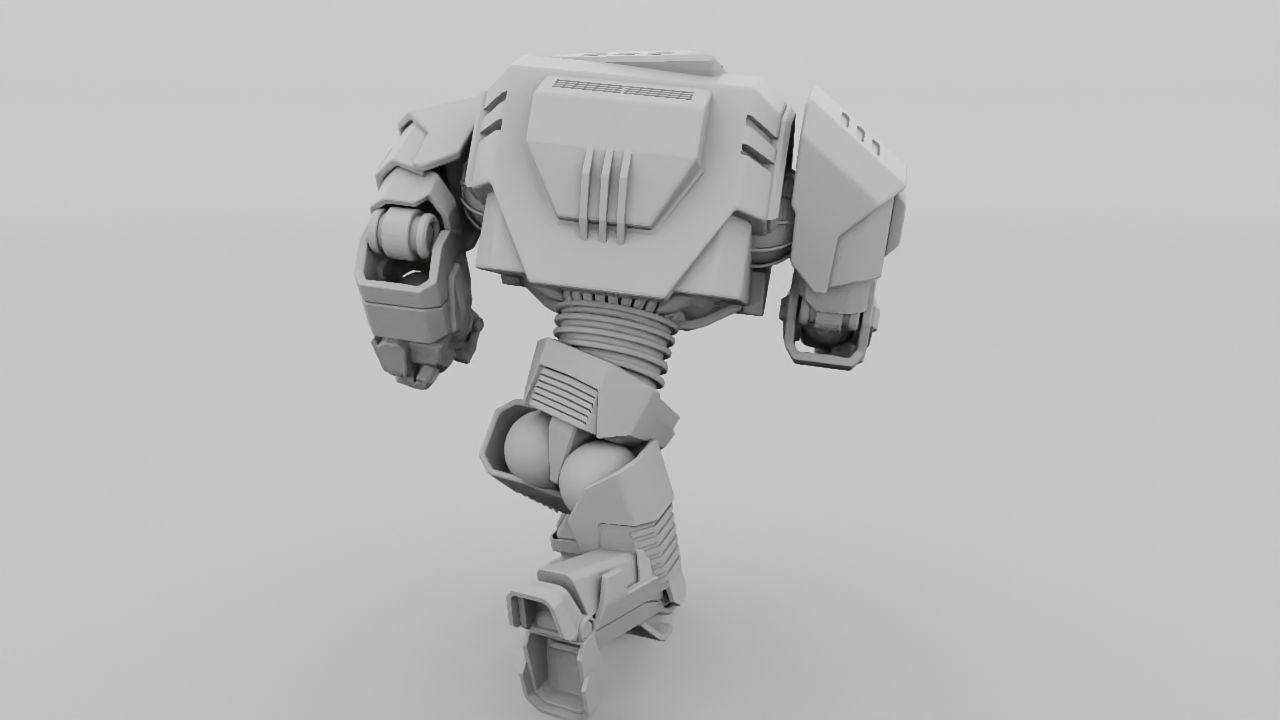 Droid runner rigged - animated character 3D model_9