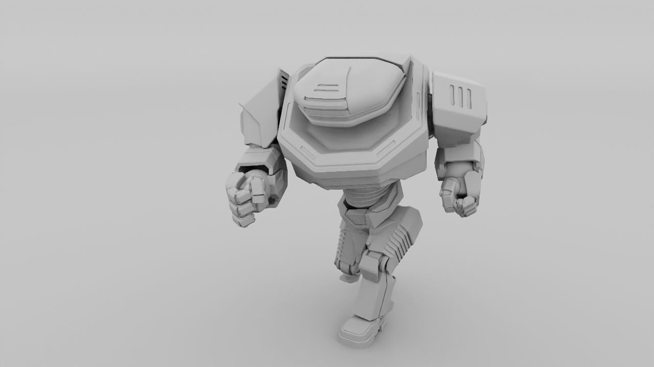 Droid runner rigged - animated character 3D model_11