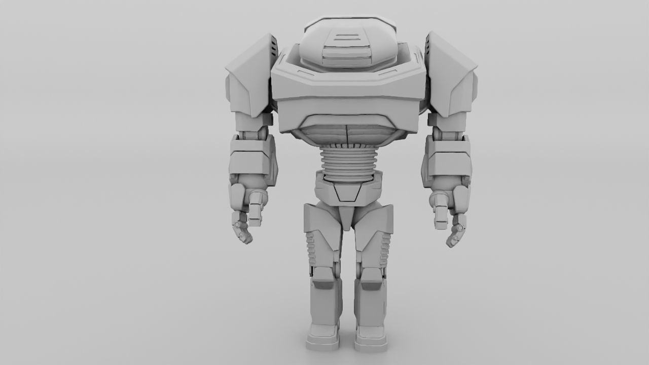 Droid runner rigged - animated character 3D model_8