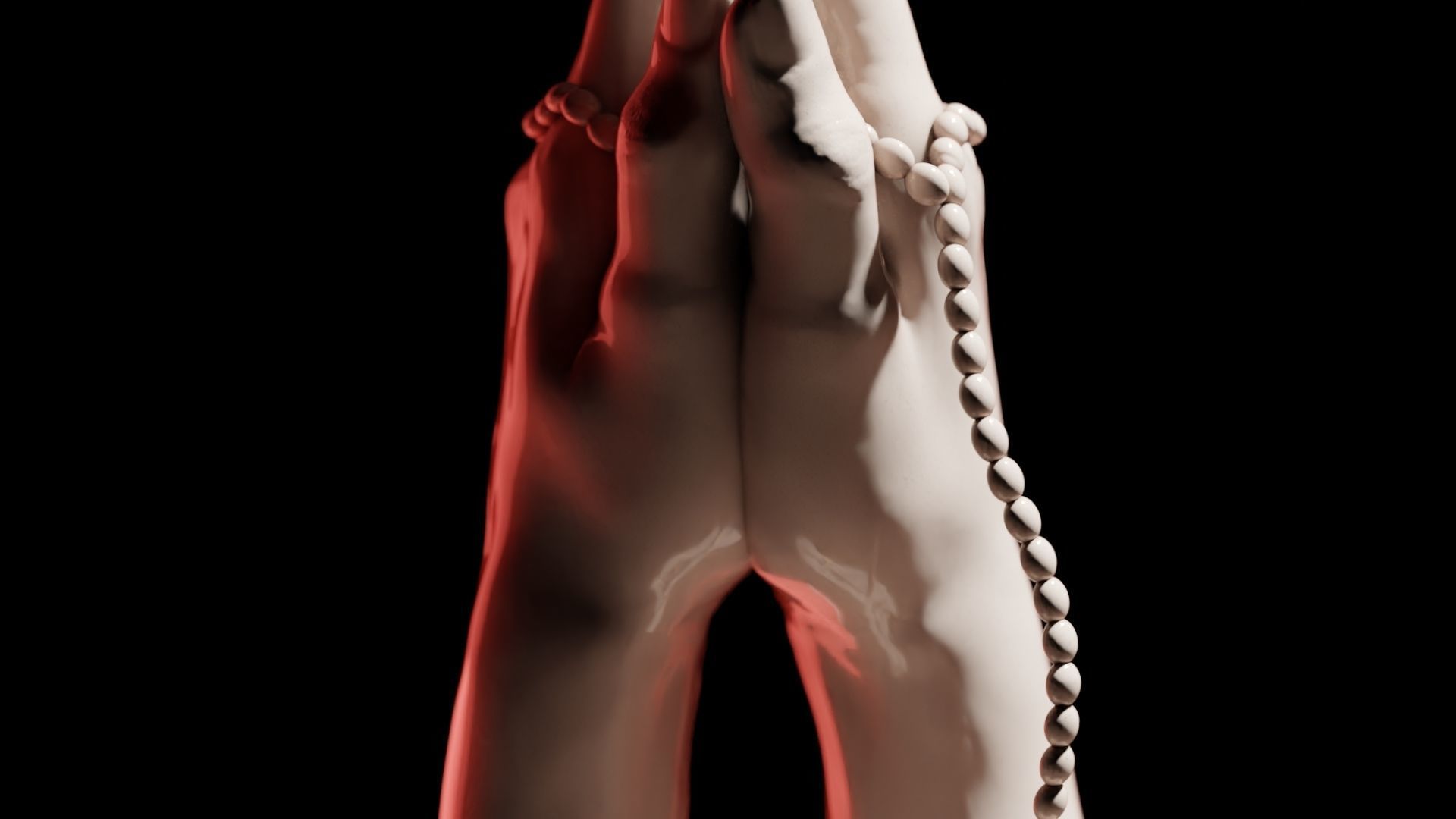 Hands praying to God 3D print model_25