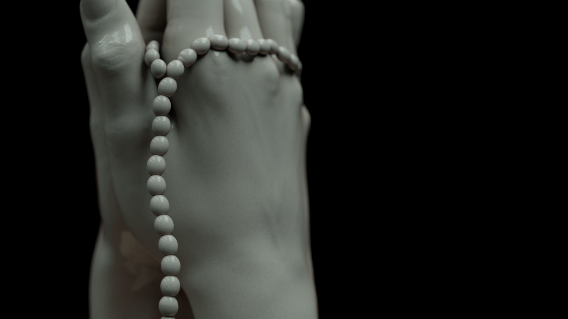 Hands praying to God 3D print model_24