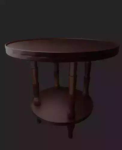 Wooden coffee table  in vintage style