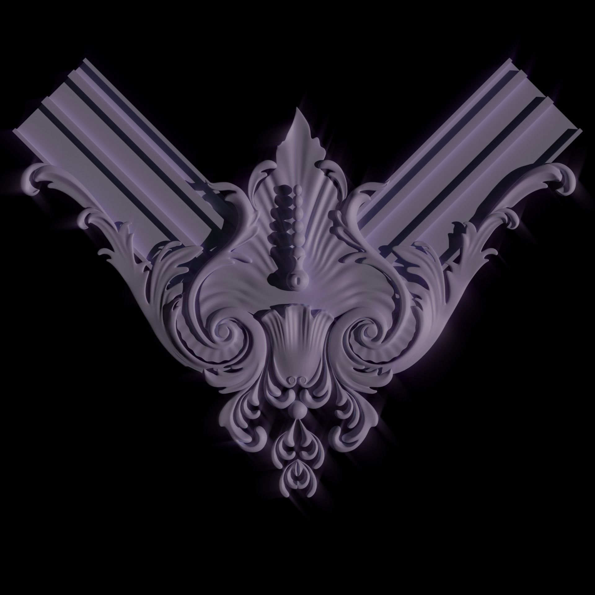 Carving ornament 3D print model_5