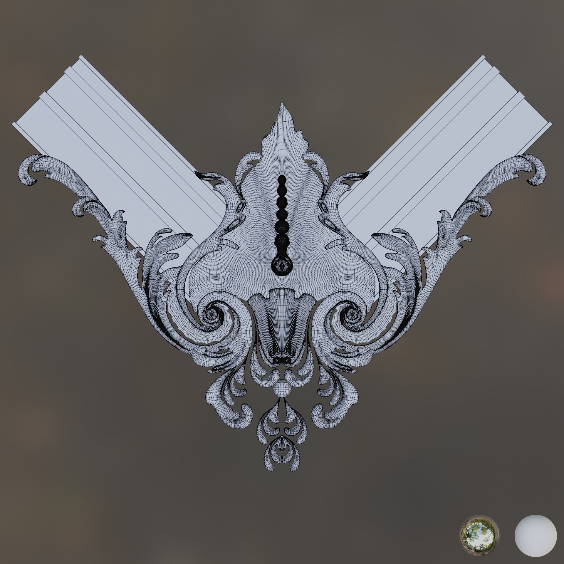 Carving ornament 3D print model_6