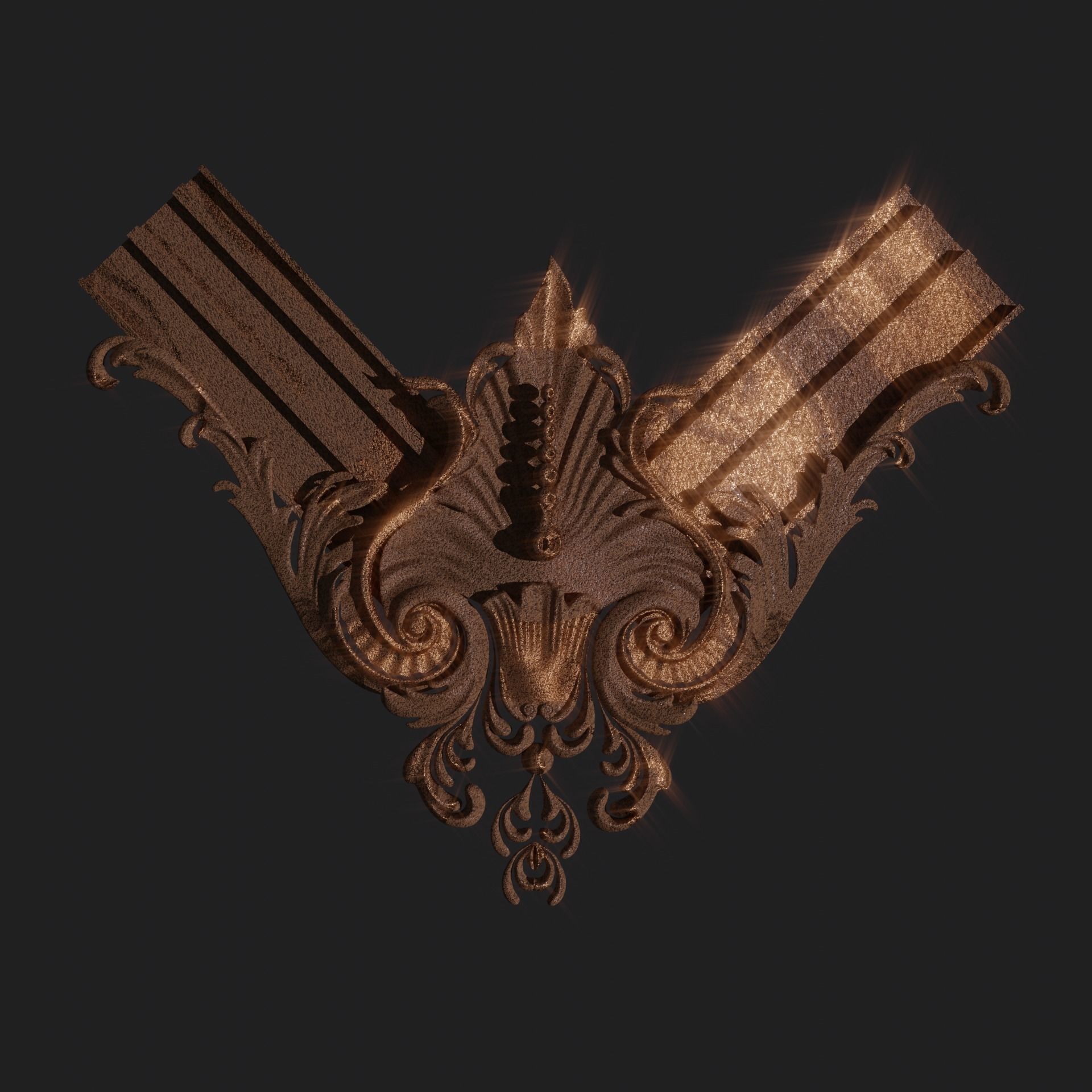 Carving ornament 3D print model_2