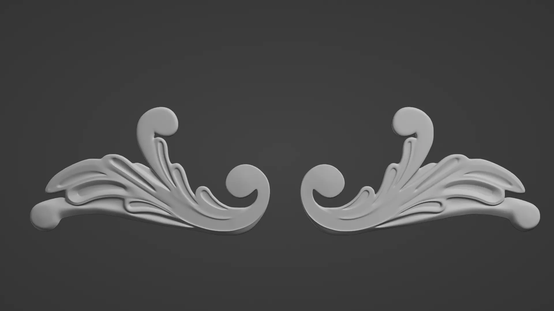 carving decoration element 3D print model