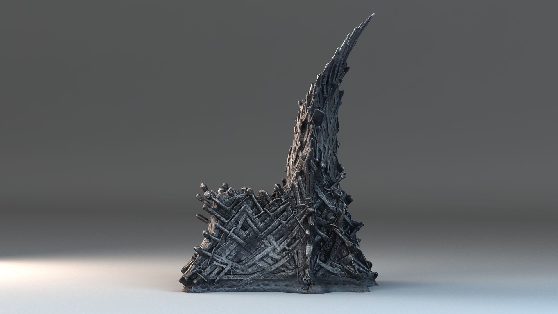 Iron Throne 3D model_4
