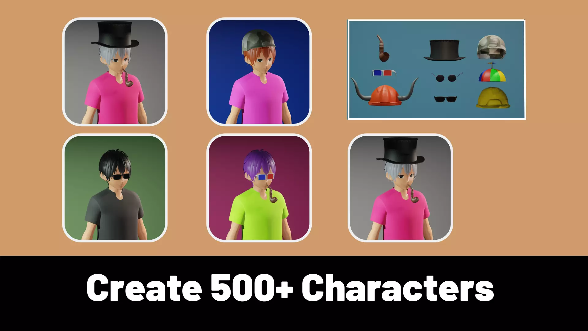 3d NFT Characters - Series XXI Low-poly 3D model_0