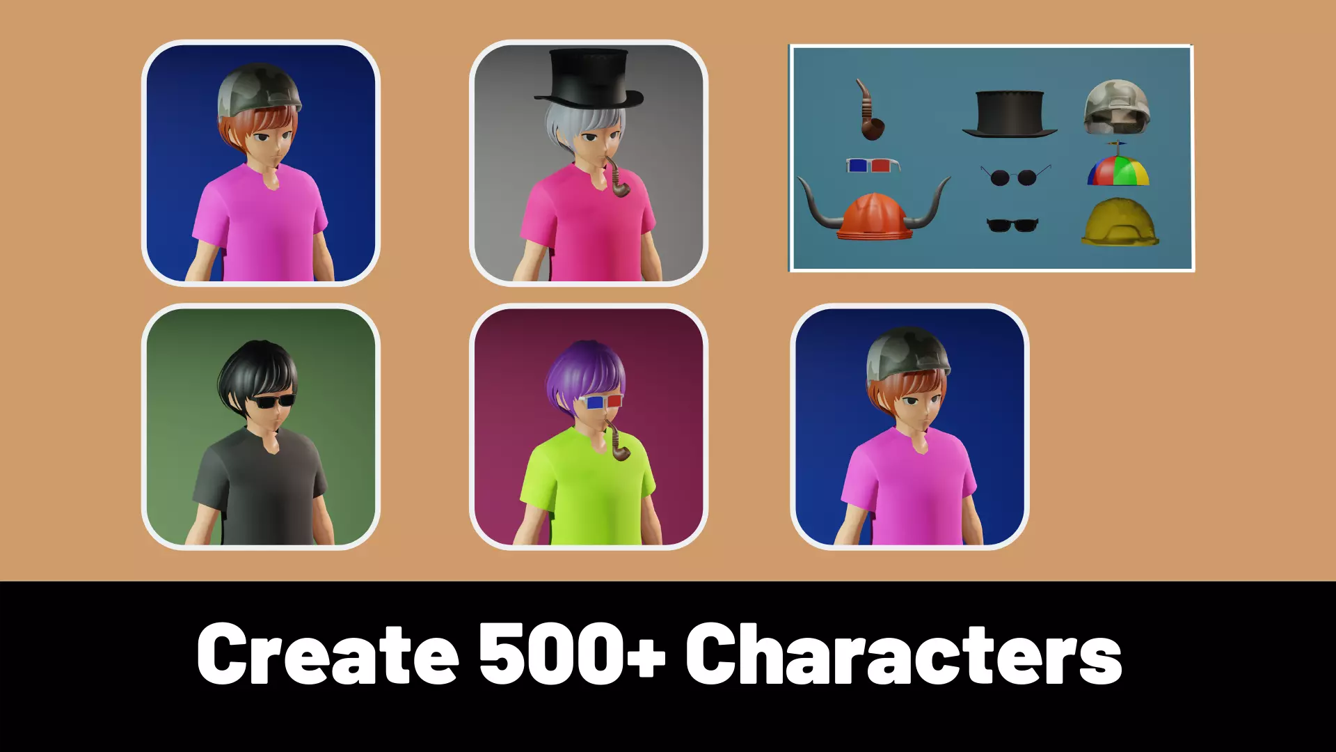 3d NFT Characters - Series  XXIII Low-poly 3D model_0