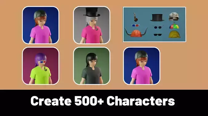 3d NFT Characters - Series XXIV