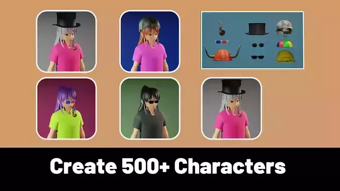 3d NFT Characters - Series XXV