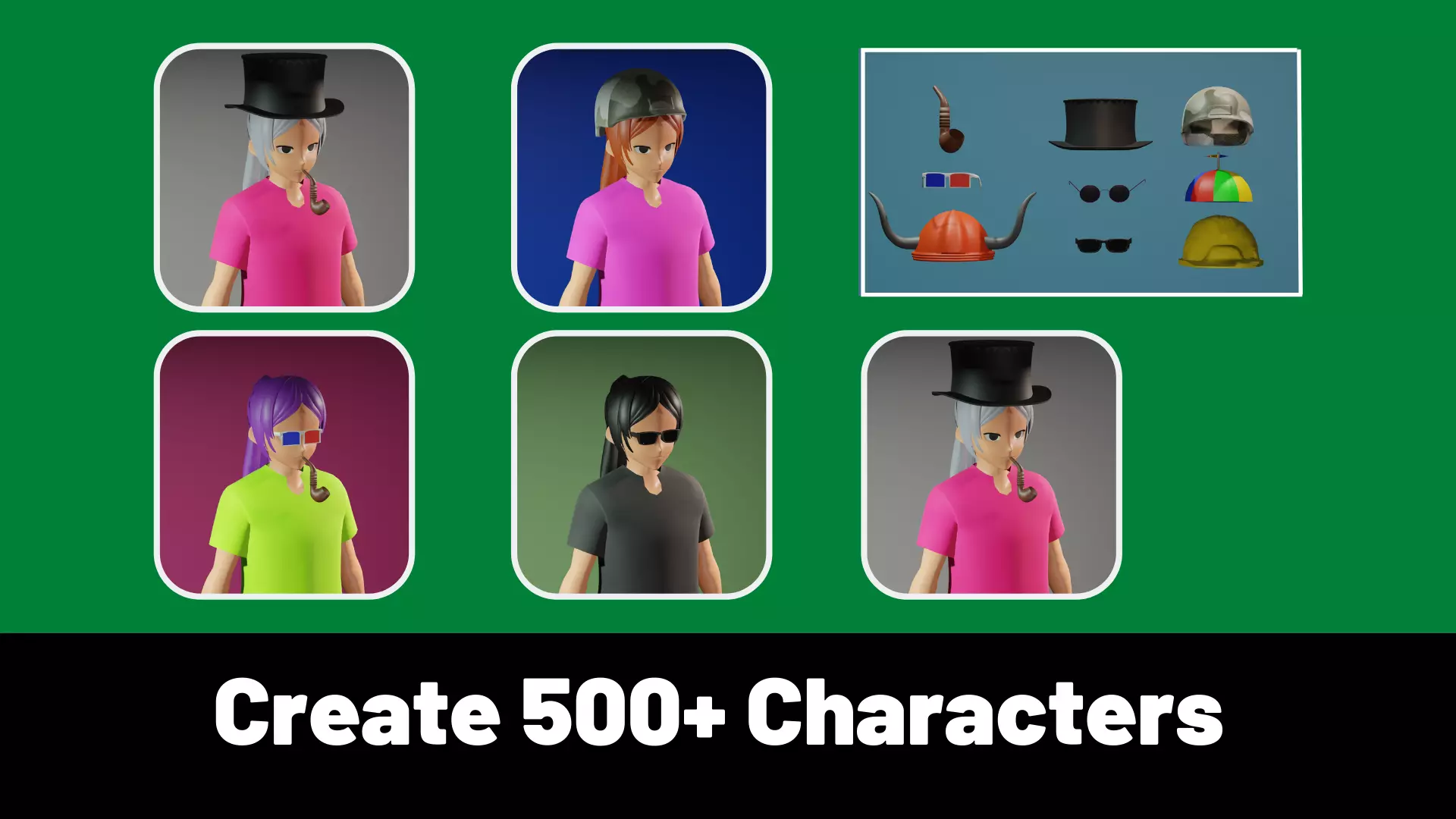 3d NFT Characters - Series XXVI Low-poly 3D model_0