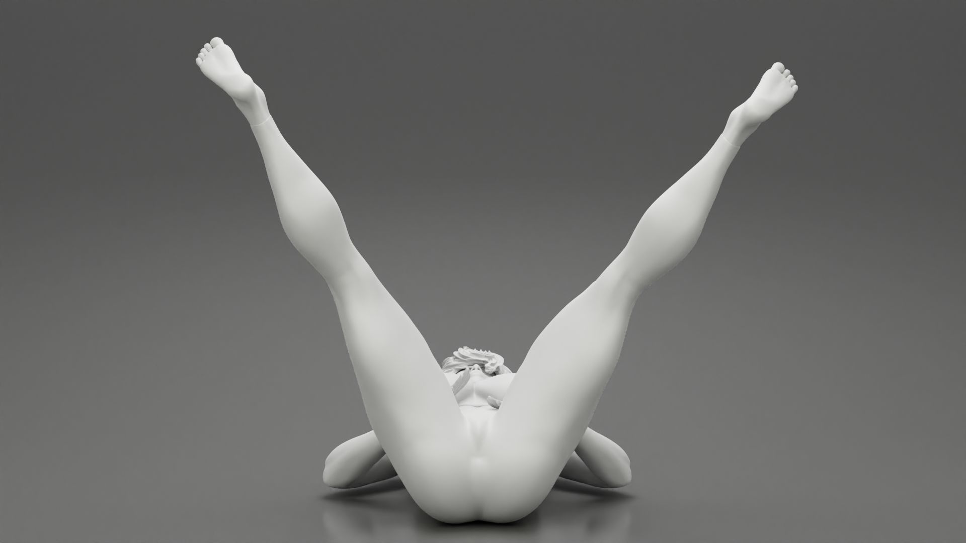 Woman in Wide-Angle Seated Yoga Pose 3D print model_8