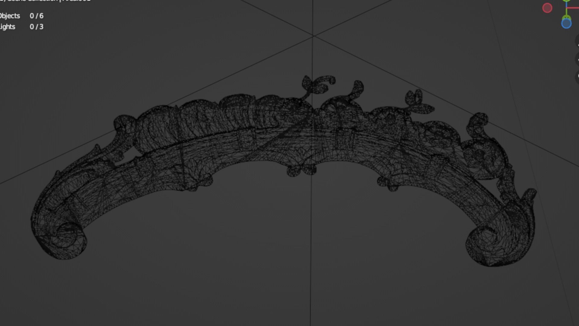 Classic decor ornament 128 3D model_6