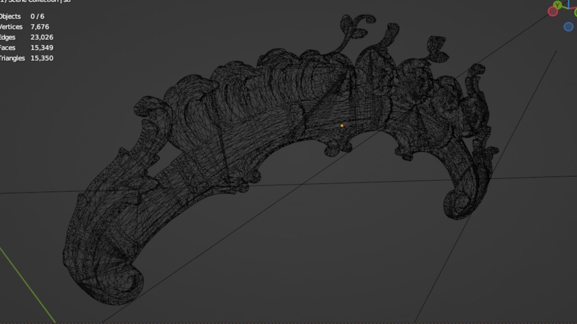 Classic decor ornament 128 3D model_7